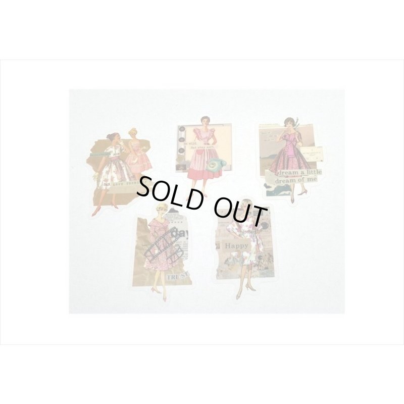 画像6: 防水＊PETシール＊ピンク＊ファッションモデル＊30枚♪＊海外製