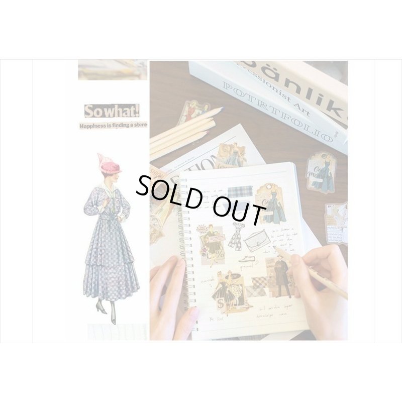 画像12: 防水＊PETシール＊ブルー＊ファッションモデル＊30枚♪＊海外製