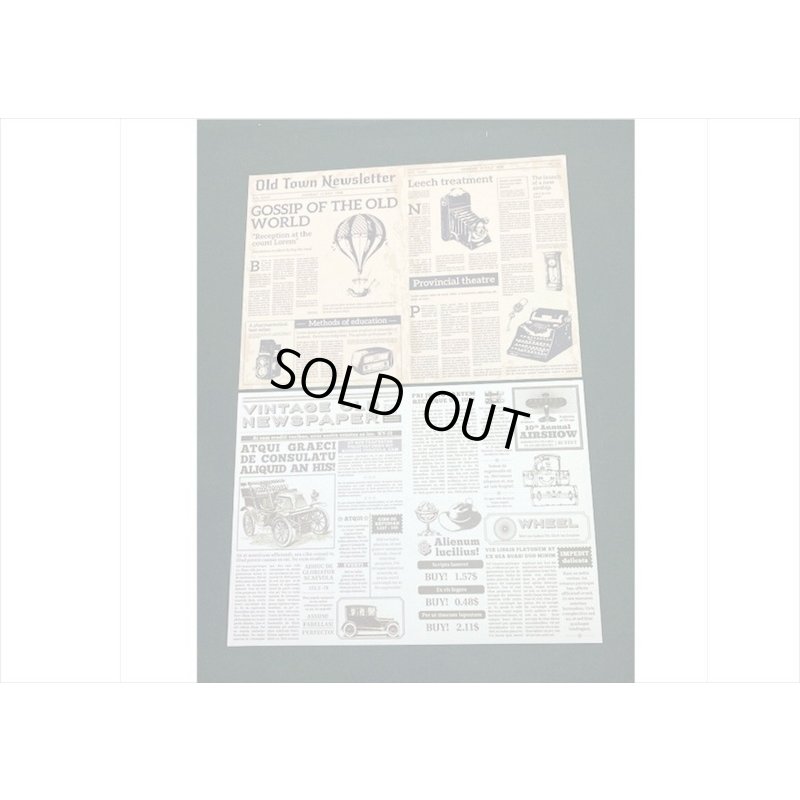 画像4: A5サイズのペーパーセット＊レトロアイテム＊ペーパーとシール＊12枚＊海外製