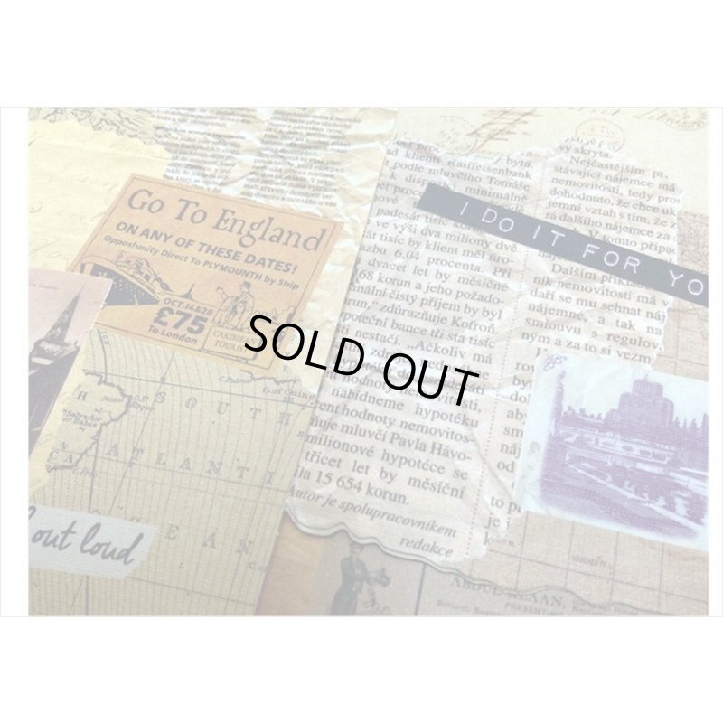 画像3: 3種の素材紙＊世界旅行＊ペーパーとシールのセット＊21点＊海外製