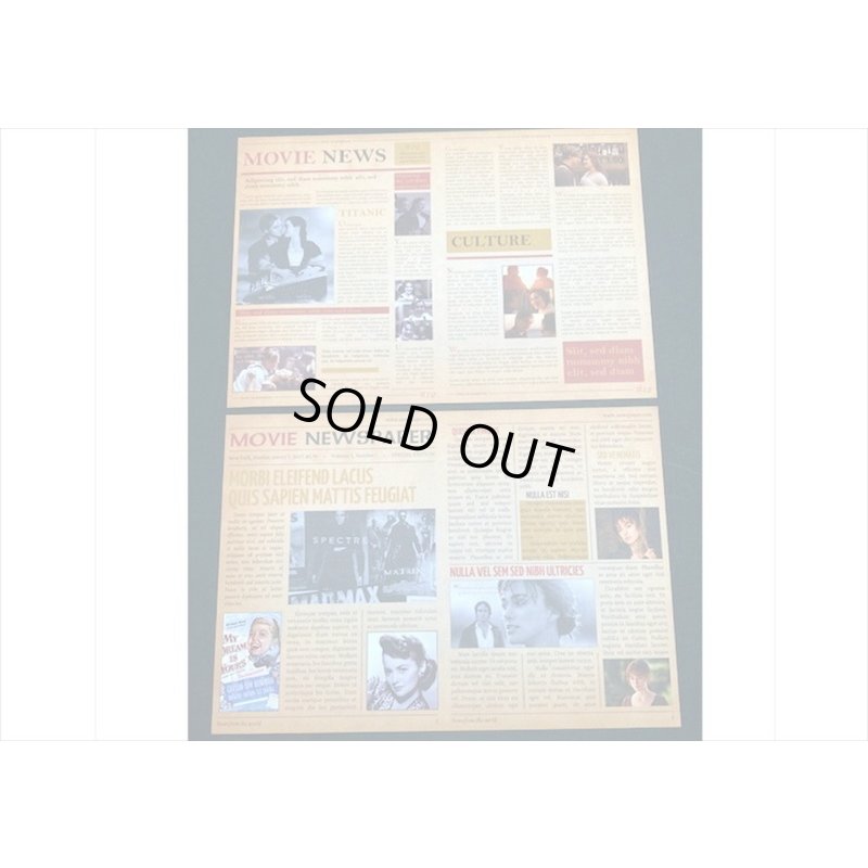 画像4: A5サイズのペーパーセット＊映画＊ペーパーとシール＊12枚＊海外製