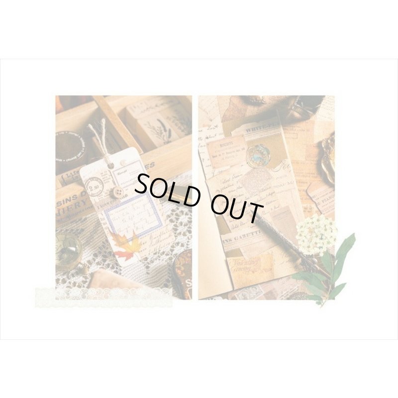 画像16: 3種の素材紙＊レター＊ペーパーとシールのセット＊21点＊海外製