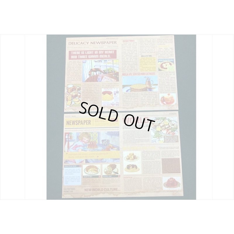 画像3: A5サイズのペーパーセット＊デザート＊ペーパーとシール＊12枚＊海外製