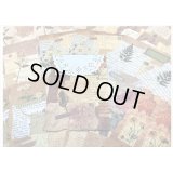 3種の素材紙＊フラワー＊ペーパーとシールのセット＊21点＊海外製