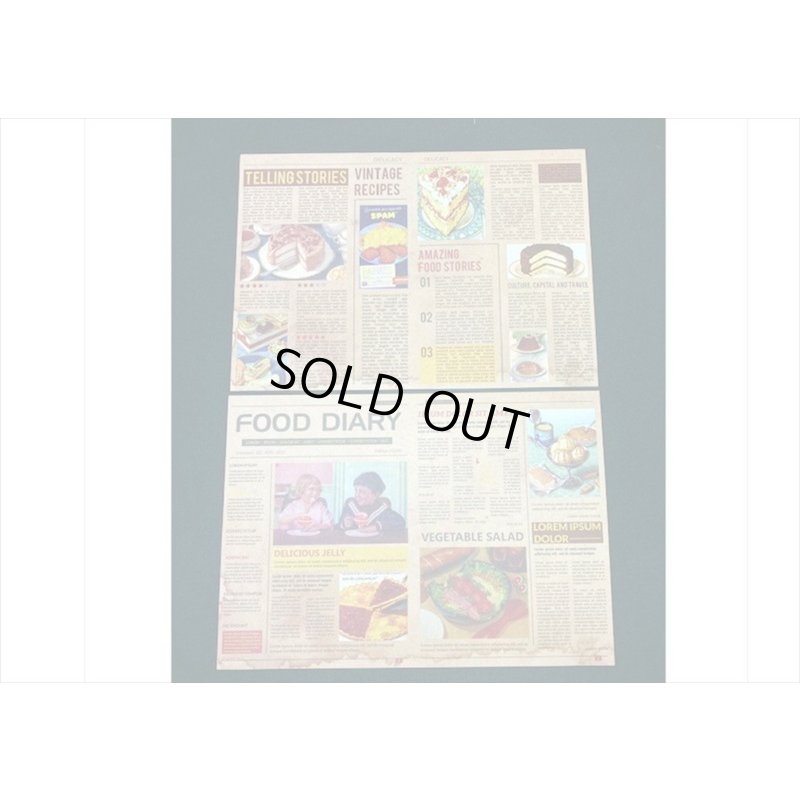 画像4: A5サイズのペーパーセット＊デザート＊ペーパーとシール＊12枚＊海外製