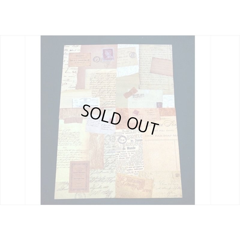 画像6: 3種の素材紙＊レター＊ペーパーとシールのセット＊21点＊海外製