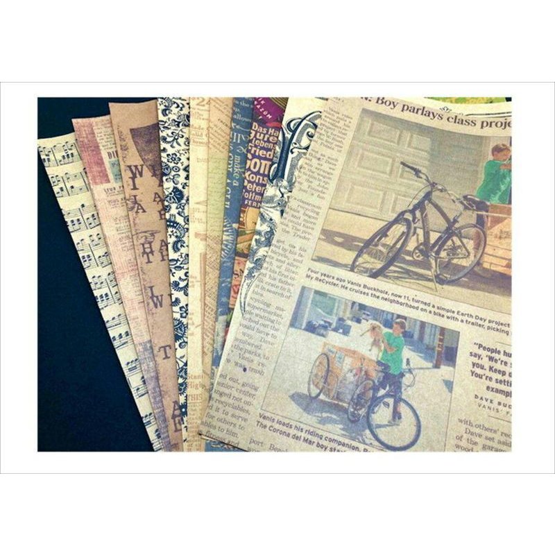 画像8: 復刻版♪クラフト＊柄違い10枚！コラージュペーパー＊オリジナル