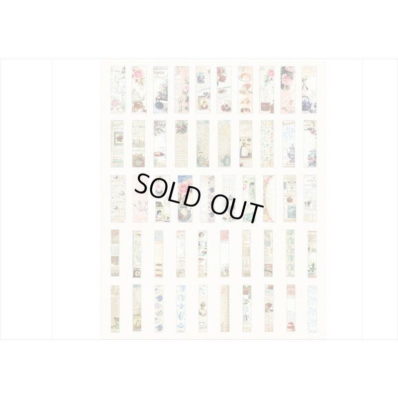 画像8: ちっちゃい洋書みたい♪アフタヌーンティ＊3サイズのシール＊100枚＊和紙シール＊海外製