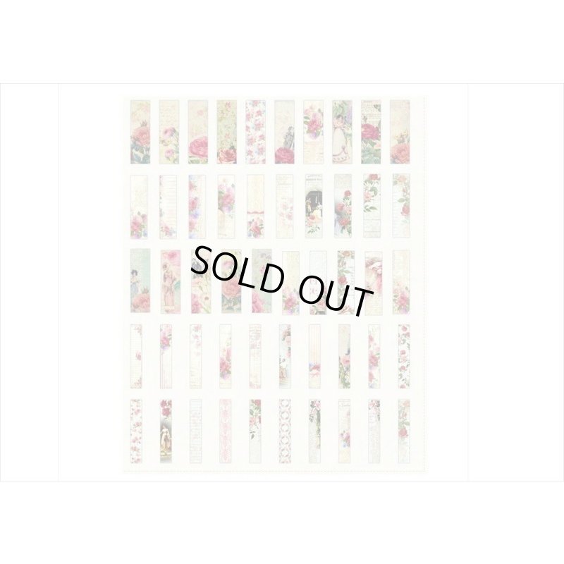 画像7: ちっちゃい洋書みたい♪バラ日記＊3サイズのシール＊100枚＊和紙シール＊海外製