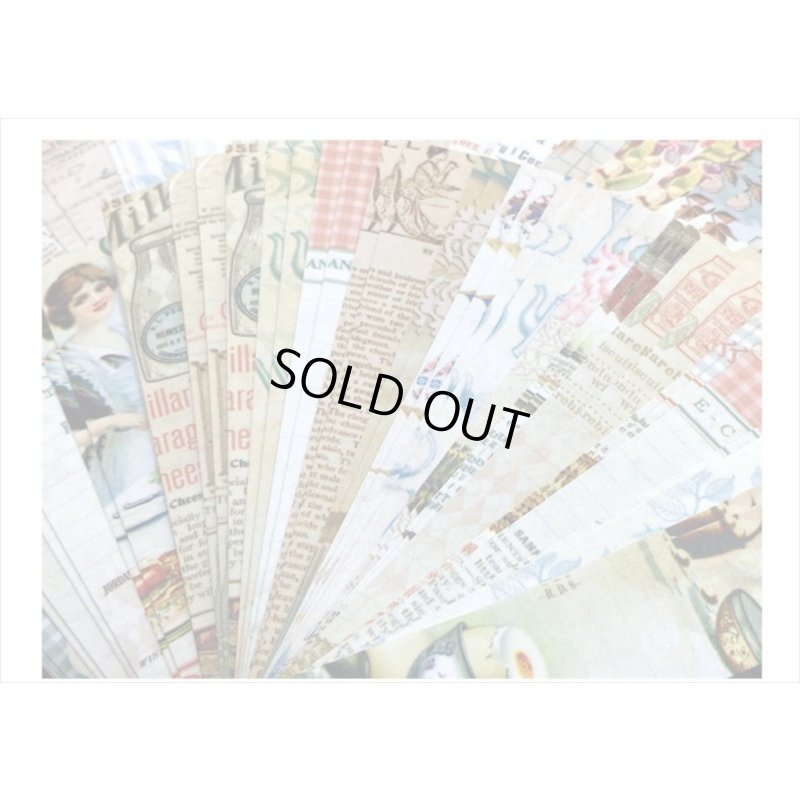 画像3: ちっちゃい洋書みたい♪アフタヌーンティ＊3サイズのシール＊100枚＊和紙シール＊海外製