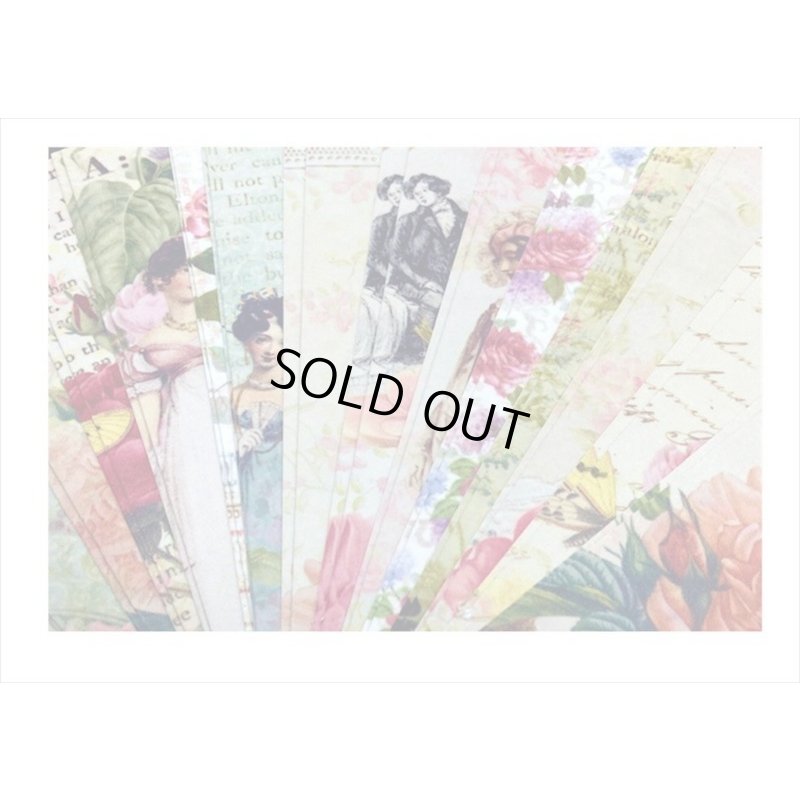 画像3: ちっちゃい洋書みたい♪バラ日記＊3サイズのシール＊100枚＊和紙シール＊海外製