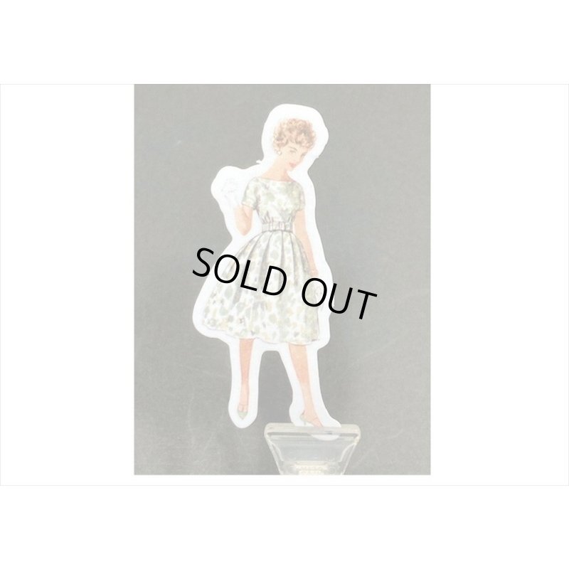 画像7: レトロ＊ファッションモデル＊ホワイト＊ダイカット：和紙シール＊40枚♪＊海外製