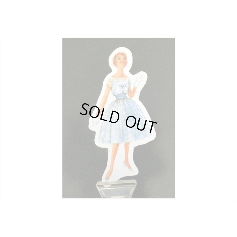 画像5: レトロ＊ファッションモデル＊ホワイト＊ダイカット：和紙シール＊40枚♪＊海外製