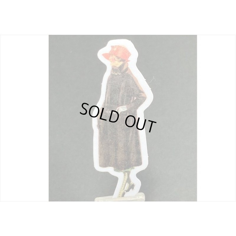 画像5: レトロ＊ファッションモデル＊ブラック ＊ダイカット：和紙シール＊40枚♪＊海外製