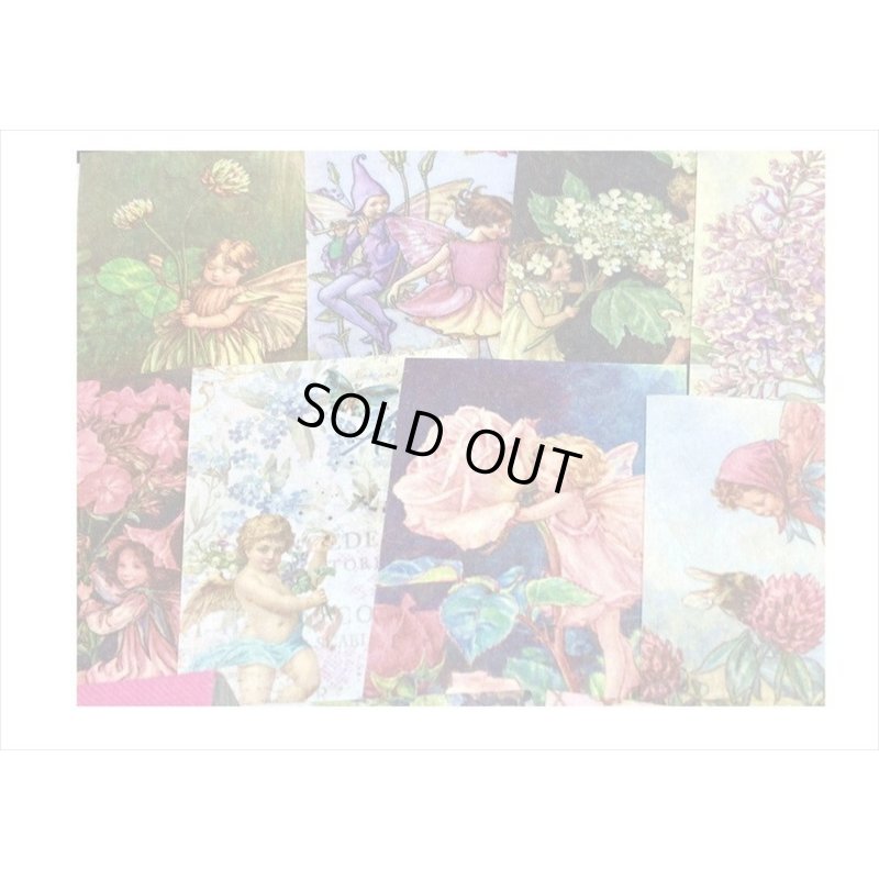 画像4: ちび＊中厚ペーパーセット＊花の妖精＊100枚＊海外製