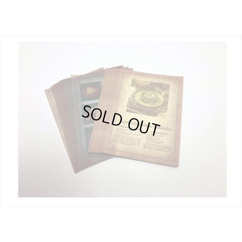 画像8: 2種のアンティークなペーパーセット＊古いレシピ＊30枚＊海外製