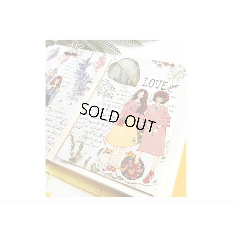 画像7: お出かけ女の子＊ダイカットシール＊12枚＊海外製