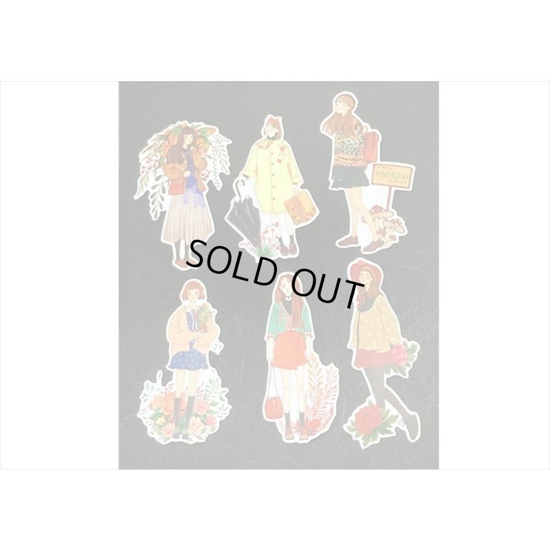 画像5: お出かけ女の子＊ダイカットシール＊12枚＊海外製