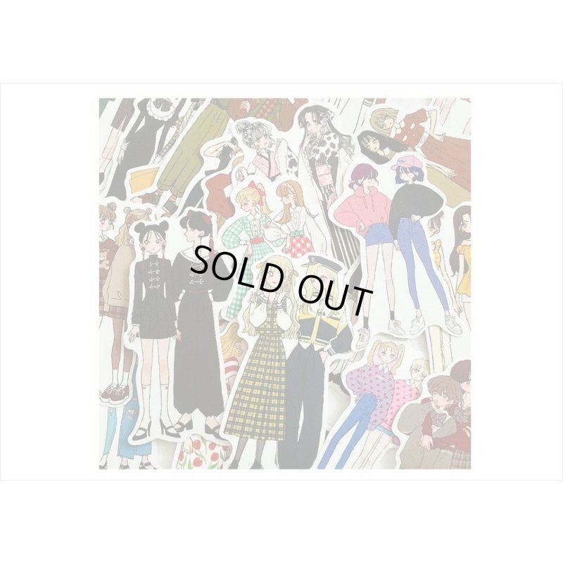 画像10: 仲良し2人組＊ダイカットシール＊50枚＊海外製