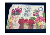 厚紙＊コラージュペーパー＊懐中時計と薔薇 ＊オリジナル