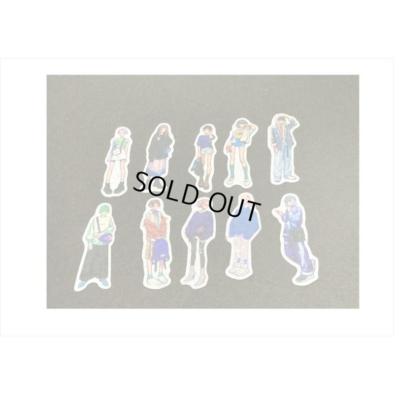 画像7: 40枚＊ボーイッシュ＊和紙シール＊ダイカット＊海外製