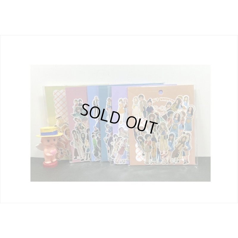 画像12: 40枚＊ネコ娘＊和紙シール＊ダイカット＊海外製