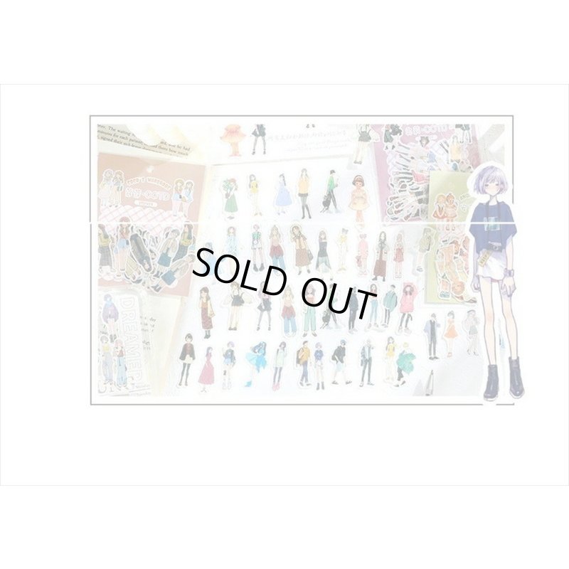 画像9: 40枚＊イケメン＊和紙シール＊ダイカット＊海外製