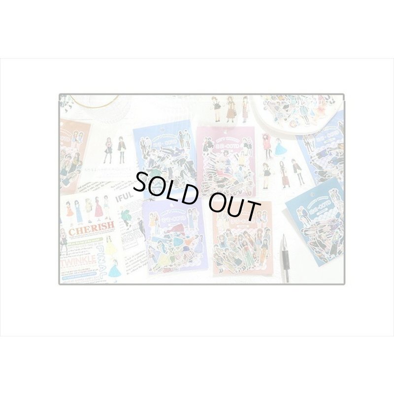 画像11: 40枚＊ボーイッシュ＊和紙シール＊ダイカット＊海外製