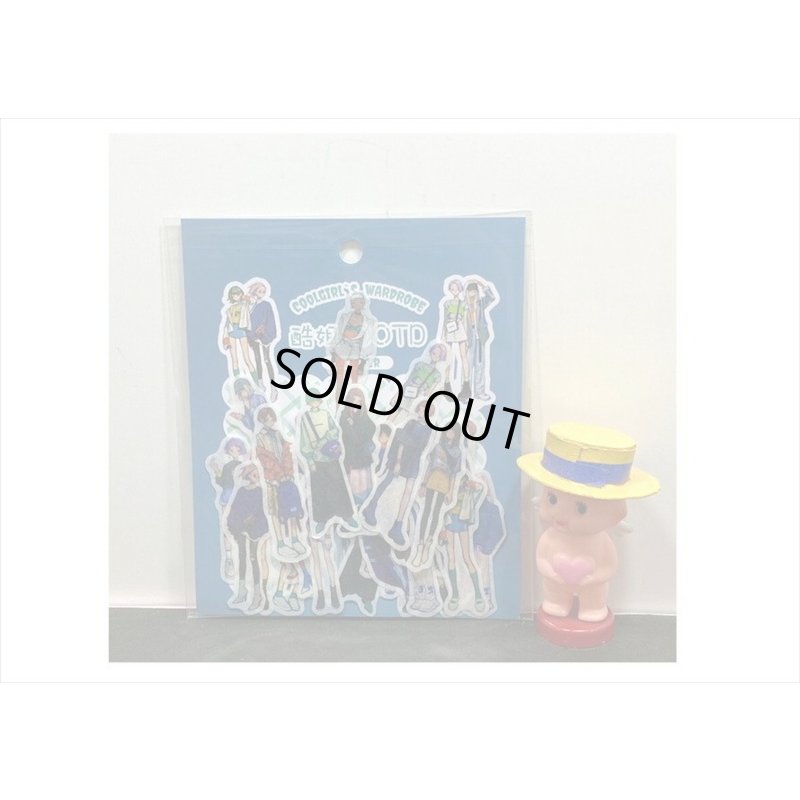 画像3: 40枚＊ボーイッシュ＊和紙シール＊ダイカット＊海外製