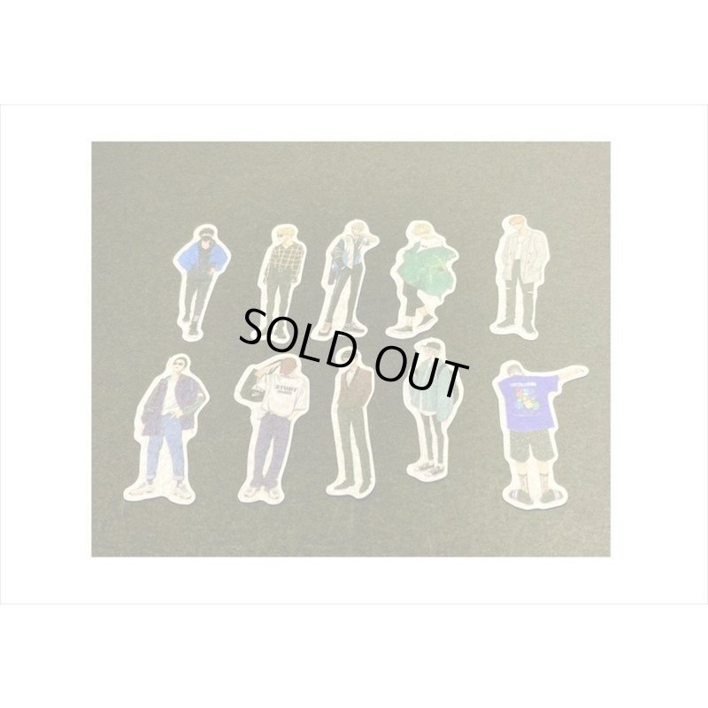 画像7: 40枚＊イケメン＊和紙シール＊ダイカット＊海外製