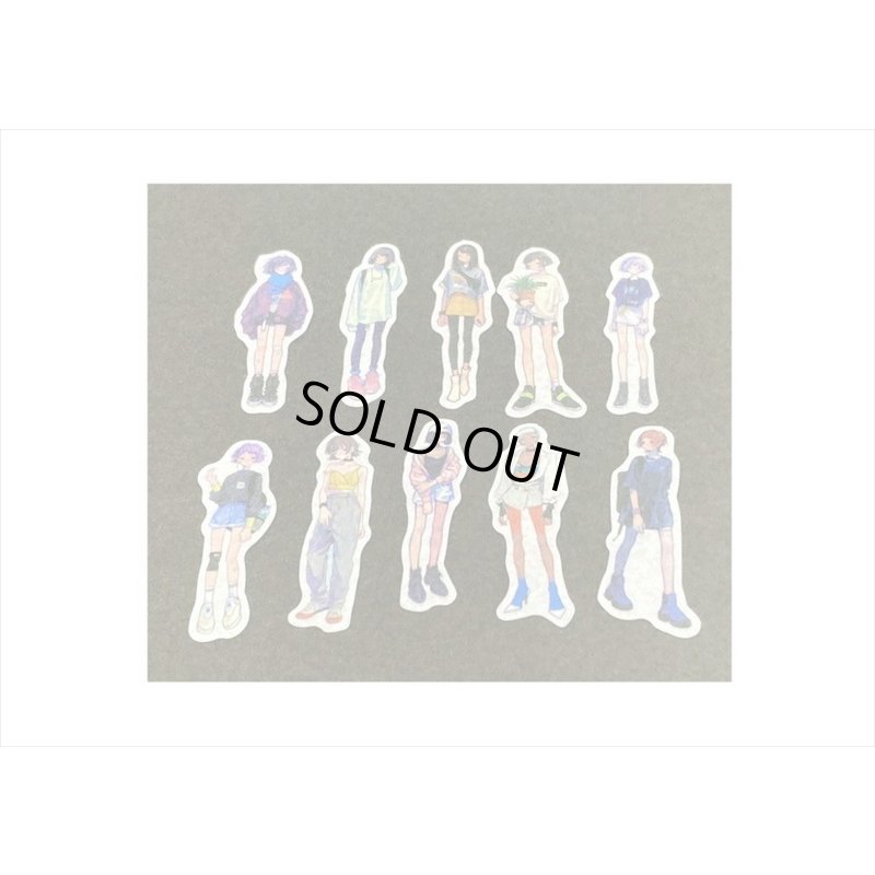 画像6: 40枚＊ボーイッシュ＊和紙シール＊ダイカット＊海外製