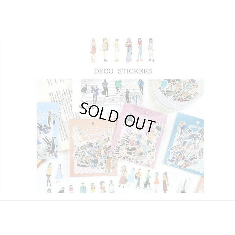 画像10: 40枚＊ボーイッシュ＊和紙シール＊ダイカット＊海外製