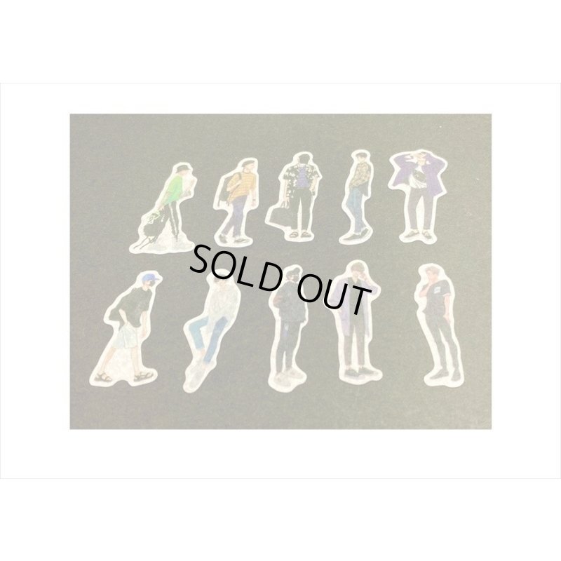 画像6: 40枚＊イケメン＊和紙シール＊ダイカット＊海外製