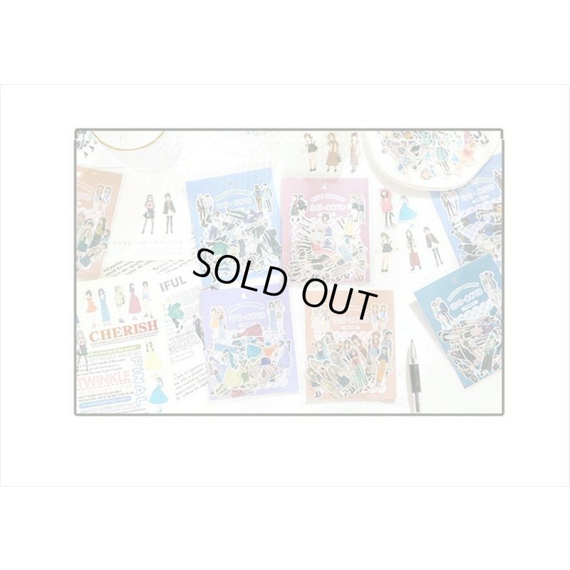 画像10: 40枚＊イケメン＊和紙シール＊ダイカット＊海外製