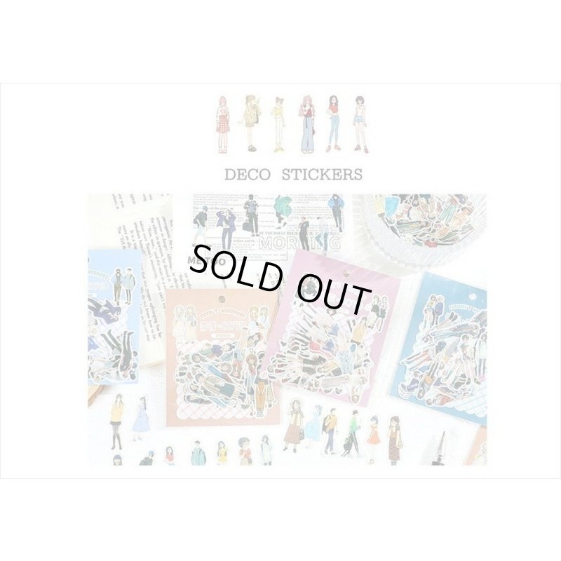 画像11: 40枚＊イケメン＊和紙シール＊ダイカット＊海外製