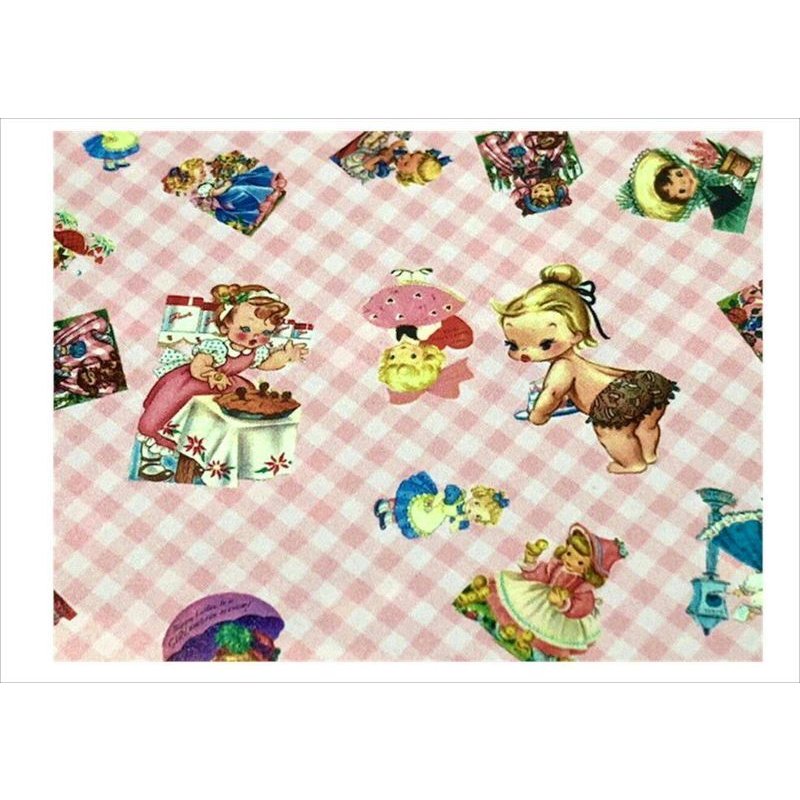 画像3: New♪折り紙＊レトロガール＊ミニコラージュペーパー＊オリジナル