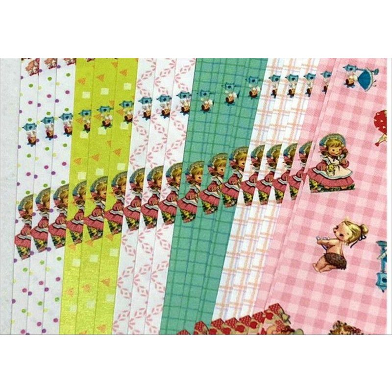 画像7: New♪折り紙＊レトロガール＊ミニコラージュペーパー＊オリジナル