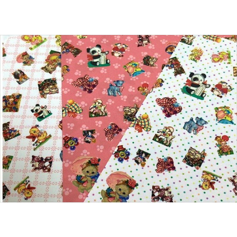 画像5: New♪折り紙＊レトロアニマル＊ミニコラージュペーパー＊オリジナル