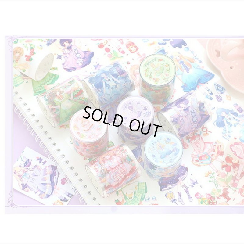 画像8: 元気少女♪ピンク＊PETテープ＊女の子＊はく離式＊海外製＊クリックポスト不可