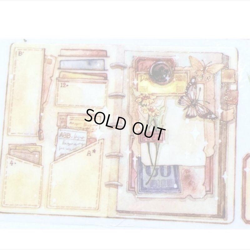 画像3: 試験管とマーガレット＊特殊インク＊はく離式＊新七天＊海外マステ＊クリックポスト不可