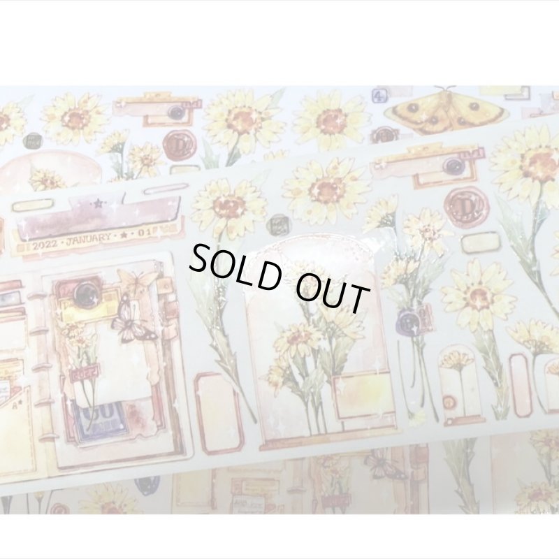 画像7: 試験管とマーガレット＊特殊インク＊はく離式＊新七天＊海外マステ＊クリックポスト不可