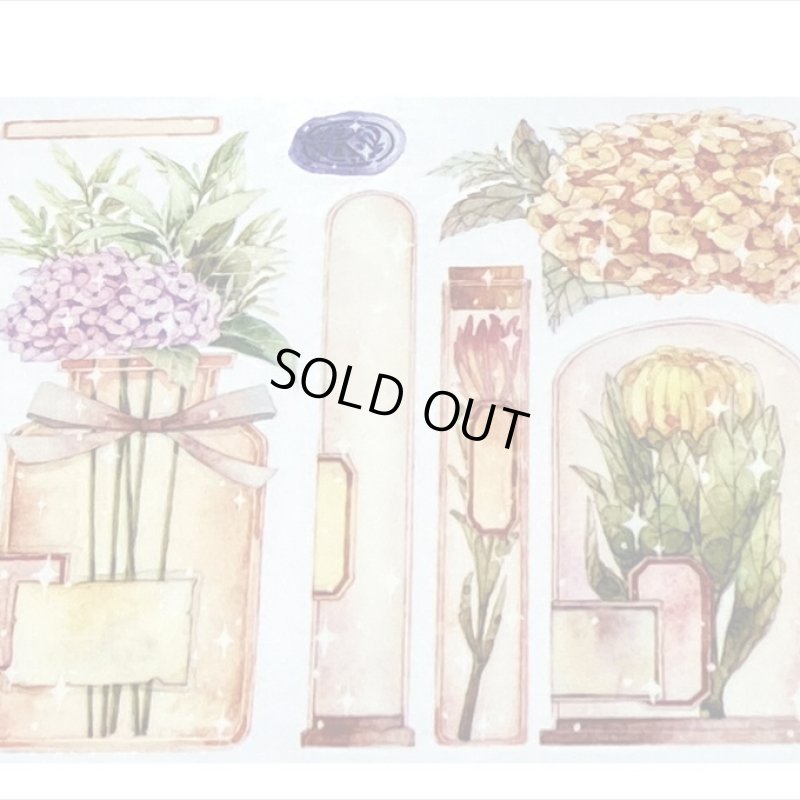 画像7: 試験管と紫陽花＊特殊インク＊はく離式＊新七天＊海外マステ＊クリックポスト不可