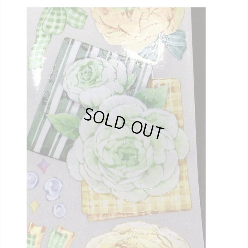 画像3: 鮮やかな花＊特殊インク＊はく離式＊新七天＊海外マステ＊クリックポスト不可