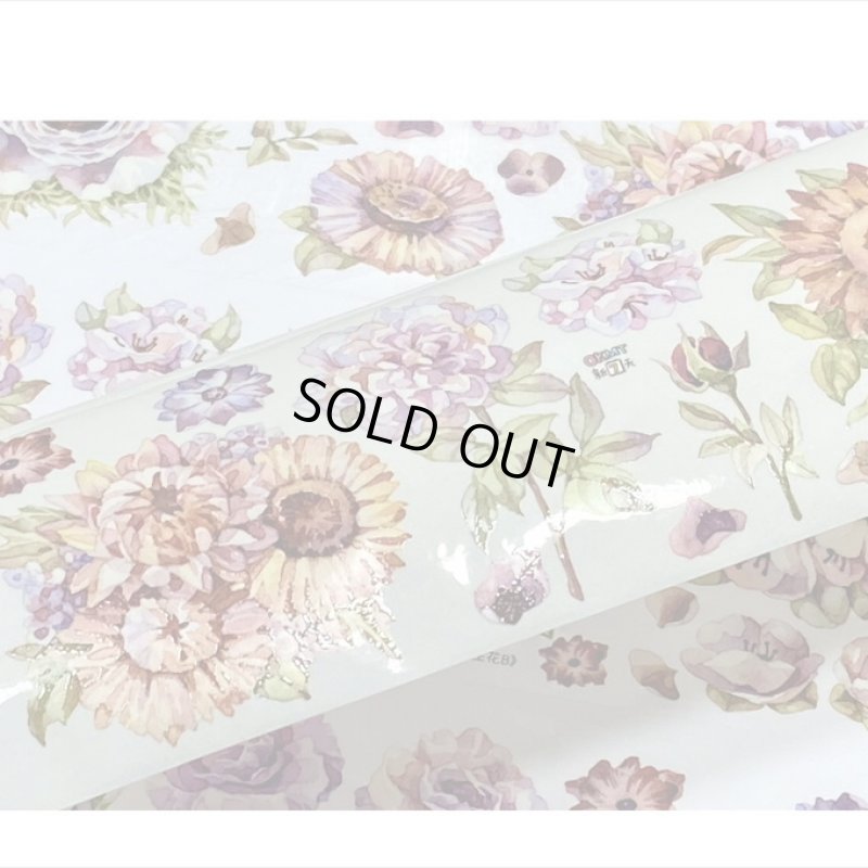 画像7: エターナルフラワー＊特殊インク＊はく離式＊新七天＊海外マステ＊クリックポスト不可