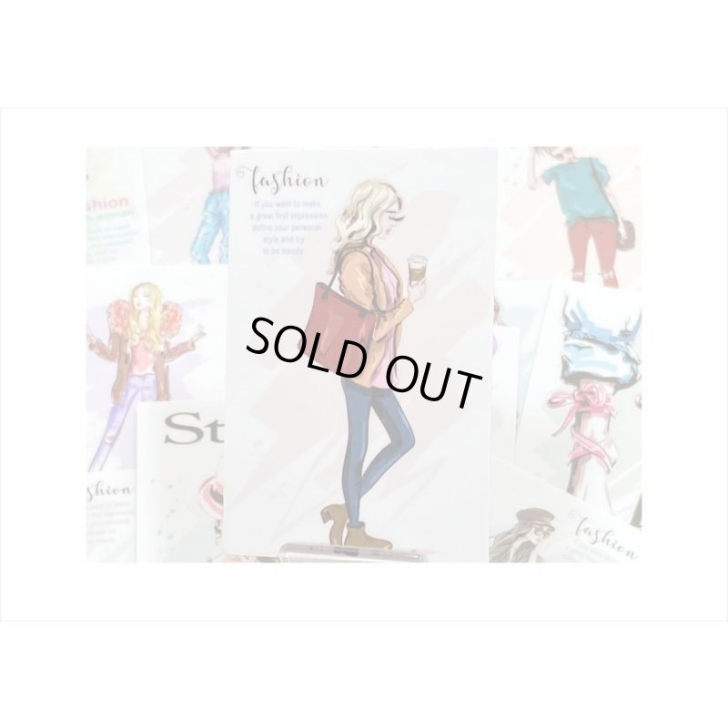 画像4: オシャレなレディ＊(1)・帽子の女性＊15枚＊海外製