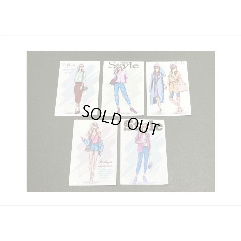 画像6: オシャレなレディ＊(2)・ピースサインの女性＊15枚＊海外製