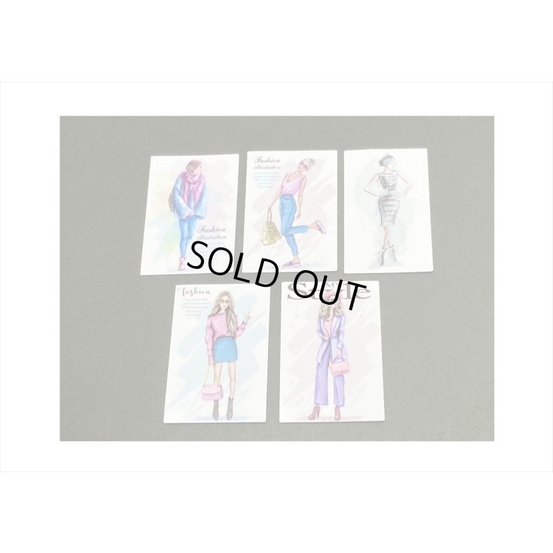 画像8: オシャレなレディ＊(2)・ピースサインの女性＊15枚＊海外製