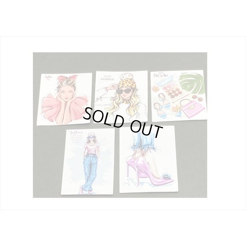 画像6: オシャレなレディ＊(8)・おだんごヘアの女性＊15枚＊海外製