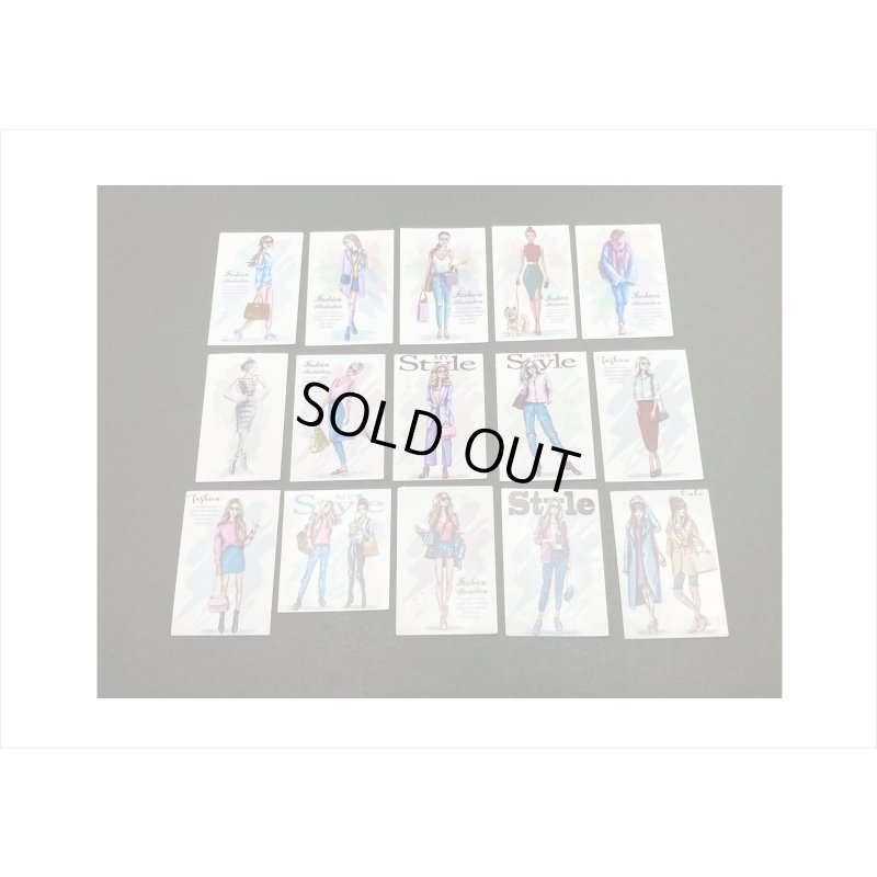 画像5: オシャレなレディ＊(2)・ピースサインの女性＊15枚＊海外製