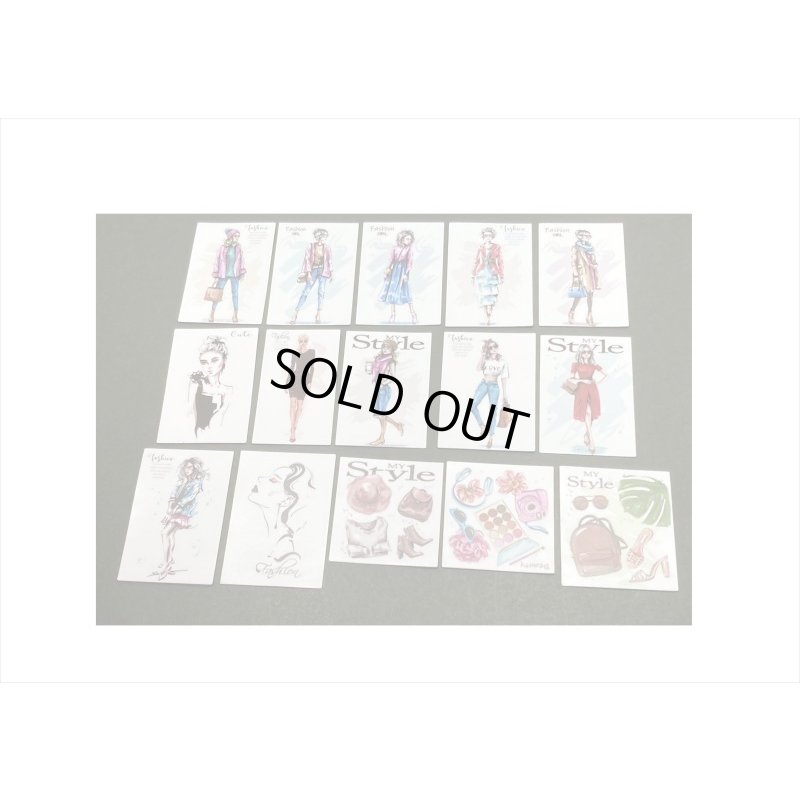 画像5: オシャレなレディ＊(7)・ジーンズの女性＊15枚＊海外製